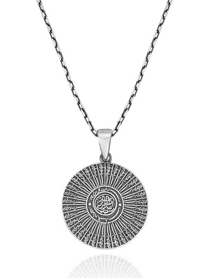 Takılingo 925 Ayar Gümüş Ismi Azam Yazılı Erkek Kolye