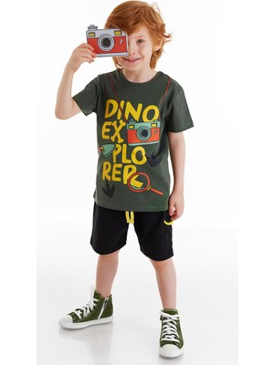 Denokids Dino Explorer Erkek Çocuk Şort Takım