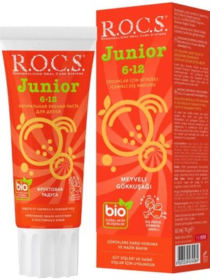 R.O.C.S. Junior Meyveli Gökkuşağı Diş Macunu 74 G 6 - 12 Yaş