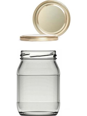 Paşabahçe Cam Kavanoz 190 cc Altın Kapaklı 6 Adet Gold Mama