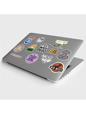 Tugibu Laptop Sticker Notebook Macbook Tablet Yazılım Internet Temalı  - NS56