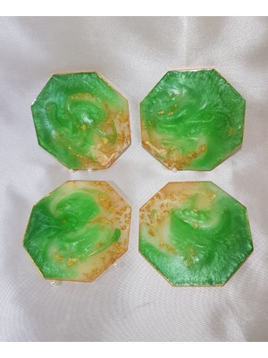 Sultan Tasarım Epoksi Bardak Altlığı Takımı