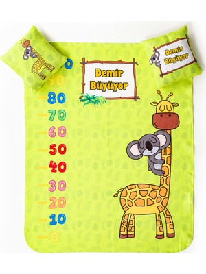 Hediyesepeti Hediye Sepeti Bebeğim Büyüyor Boy Ölçümlü Bebek Fotoğraf Battaniyesi Seti