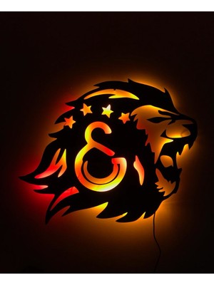Dekoraven Galatasaray Aslan Işıklı Tablo