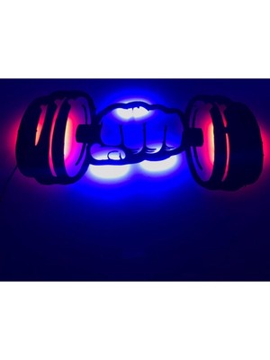 Dekoraven Dumbell LED Işıklı Tablo