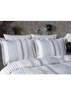 Doqu Home Tek Kişilik Nevresim Takımı Linen Mavi