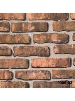 Decowall Decostone Haki Tuğla Taş Desen Duvar Kağıdı 9006-02