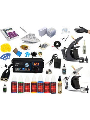 Xline XL599 Laury 2 Makineli Tattoo Dövme Makinası Seti