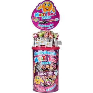 Multi Ball ZERO ŞEKERSİZ LOLIPOP MULTİVİTAMİN