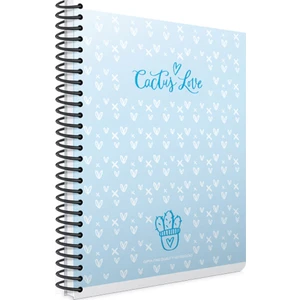 Cactus Love Spiralli Pp Kapak Kareli Defter A4 80 Yaprak 4136
