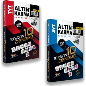 Altın Karma Yayınları 2021  TYT AYT  10 Farklı Yayın 10 Deneme Seti