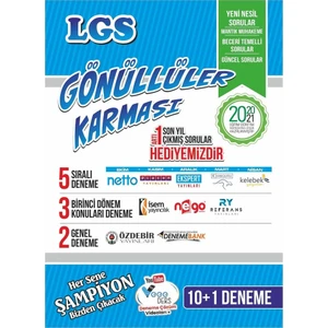 Karma Kitaplar Gönüllüler Karması 2021 LGS 10+1 Deneme Seti