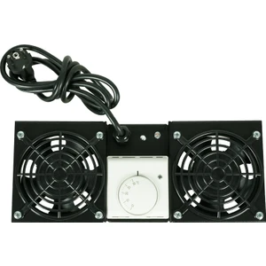 2li Rack Kabin Fan Modülü Termostatlı Duvar Tipi Siyah