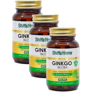 Shiffa Home 3 Adet  Aksuvital Ginkgo Biloba 620 mg 60 Kapsül