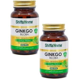 Shiffa Home 2 Adet  Aksuvital Ginkgo Biloba 620 mg 60 Kapsül