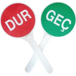 Durgeç El Tipi Uyarı Levhası Bal Petekli Reflektif Baskılı