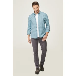 Altınyıldız Classics Erkek Antrasit Slim Fit Dar Kesim Pamuklu Esnek Chino Pantolon