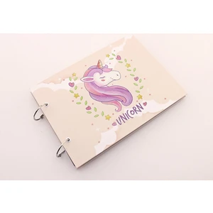 Unicorn Tasarımlı Kendin Yap Fotoğraf Albümü Klaket