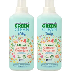Green Clean Organik Lavanta Yağlı Baby Bitkisel Çamaşır Deterjanı 1000 ml - 2 Adet