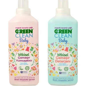 Green Clean Baby Çamaşır Deterjanı 1 Lt Baby Yumuşatıcı 1 Lt