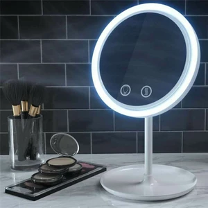 Fanlı LED Işıklı Büyüteçli Dokunmatik Ayna