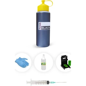 DeskJet F380 All-in-One, 500ml Plus Kartuş Dolum Set Siyah