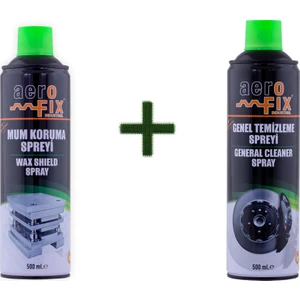 Aerofix Mum Koruma ve Fren Balata Genel Temizleme Spreyi 2li Set 500 Ml.