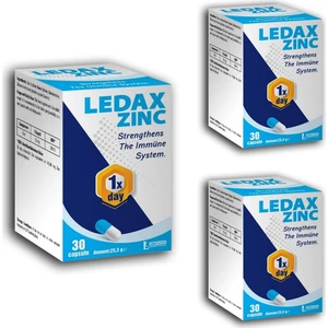 Ledax Zinc 30 Kapsül x 3 Adet