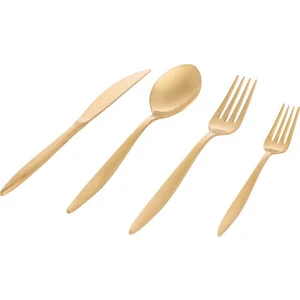 Öz Fırat 60 Parça Mat Gold Çatal Kaşık Takım