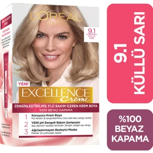 L'Oréal Paris Loreal Paris  Excellence Creme Saç Boyası 9.1 Sarı Küllü