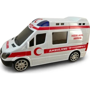 Oyuncak Ambulans Aracı Sesli 3D Işıklı