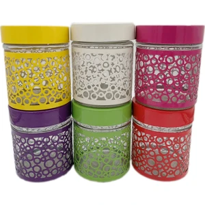 Fidex Home Renkli Kavanoz Saklama Kabı 6 Lı Set Mix