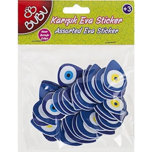 Eva Çıkartma Nazar Boncuğu Desenli (0016)