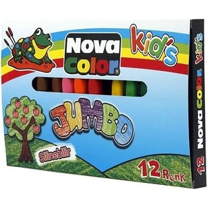 Nova Color Jumbo Mum Boya 12'li