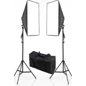 Video ve Fotoğraf 2li Softbox Seti Sürekli Işık