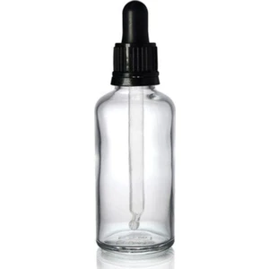 4 As Depo Şeffaf Cam Şişe 100 ml Cam Damlalıklı 25 Adet