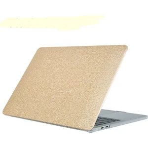 MACBOOK Pro 13' 2020 / 2022  A2338 (M1) A2686 M2 Koruma Kılıfı Özel Tasarım Simli Case  GOLD