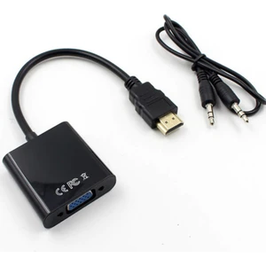 SpeedUF HDMI To VGA Çevirici Dönüştürücü + Ses Kablolu