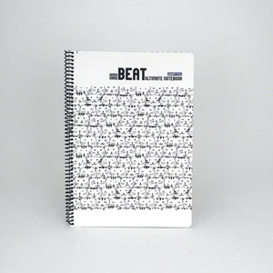 A4 Beat Spiralli Kareli Kedi Desenli Defter 80 Yaprak