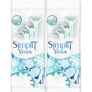 Gillette Simply Venus 2 Kullan At Kadın Tıraş Bıçağı 4\'lü x 2 Paket