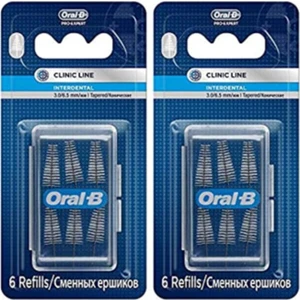 Interdental Arayüz Fırçası Eğimli Yedek 6\'lı 3.0/6.5mm x 2 Paket
