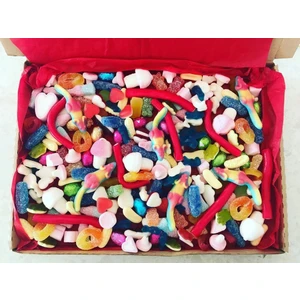 Nostalji Kutusu Nostalji Jelibon Dev Hediye Kutusu 1 kg