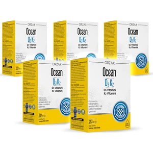 Ocean Vitamin D3 K2 20ML Damla x 5 Adet