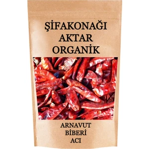 Şifa Konağı Aktar Organik Arnavut Biberi Acı Ilaçsız Kurutulmuş Saf 100 gr
