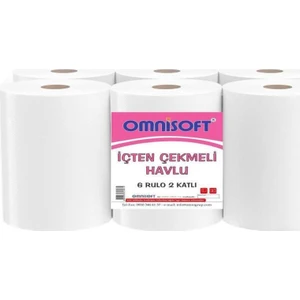 Içten Çekmeli Kağıt Havlu 6 Rulo Omnisoft