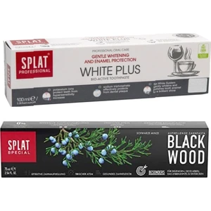 Splat Black Wood Diş Macunu 75 ml +Splat White Plus Diş Macunu 100 ml