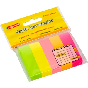 Bp818 Yapıskanlı Not Kagıdı Neon 5 Renk Set