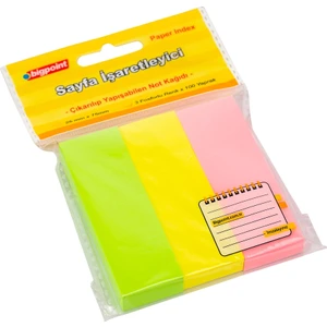 Yapışkanlı Not Kağıdı 3 Neon Renk 25 x 75mm