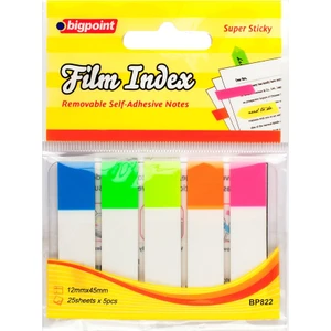 Yapışkanlı Film Index 5 Renk Beyazlı