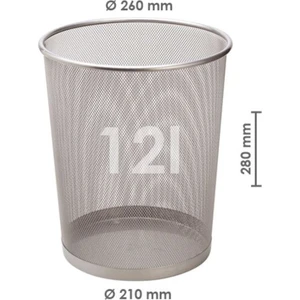 Bp410-11 Metal Perfore Cop Kovası Sılver